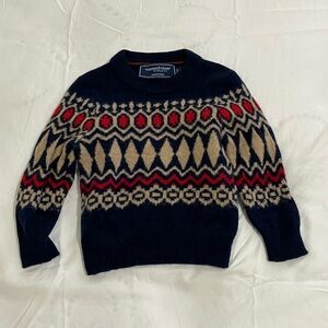 Vineyard Vines Heritage Fair Isle Merino Wool Sweater Boys Size 2T